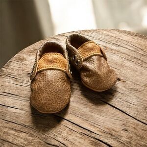 Brown Leather Kids Shoes​